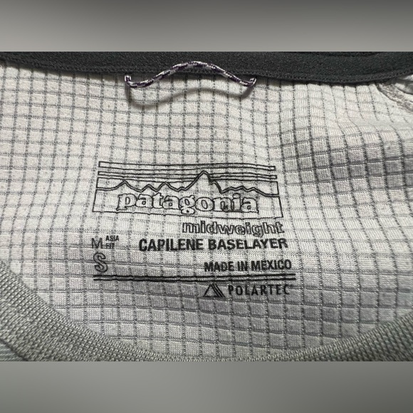 Patagonia Women’s Capilene Midweight Crew Baselayer Top Sz S Gray FTGX Polartec - Picture 3 of 14
